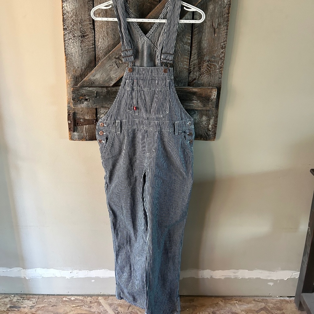 Men's Dickies Blue & White Pinstripe Overalls